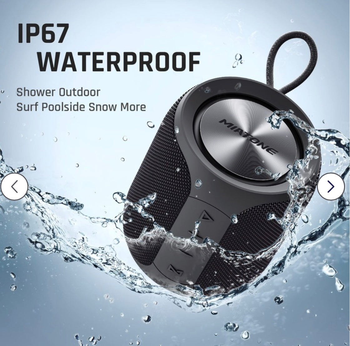 Miatone Bluetooth waterproof speaker