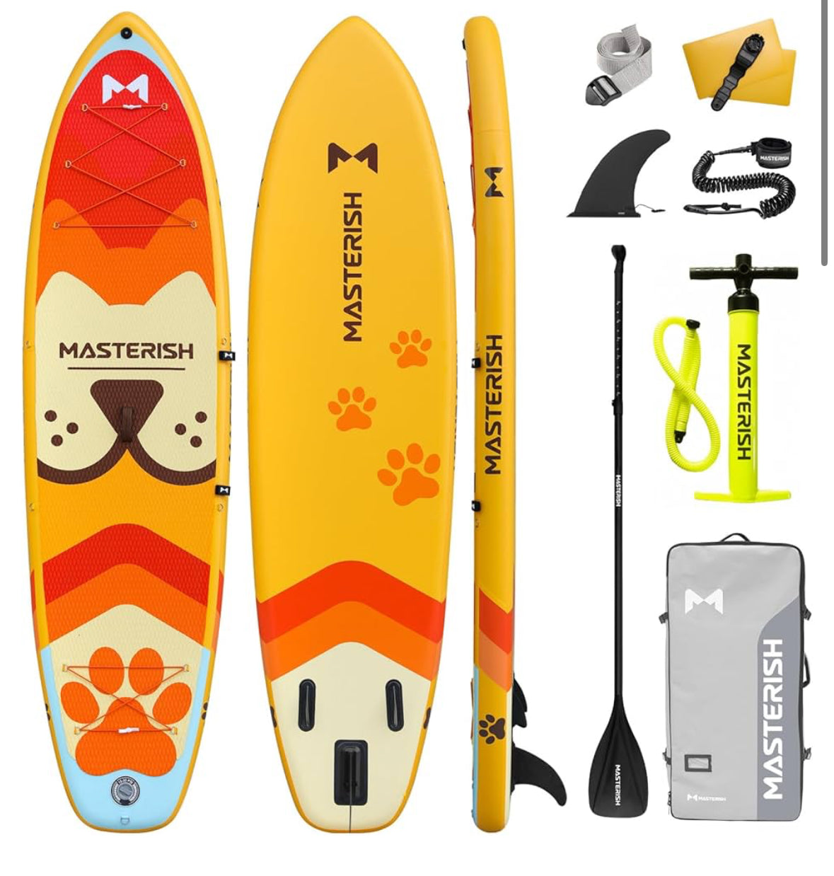 MASTERISH 11’6” 450lbs weight limit Dog Friendly Paddle Board