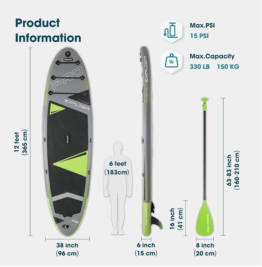Promarine 12ftx38” Paddle Board