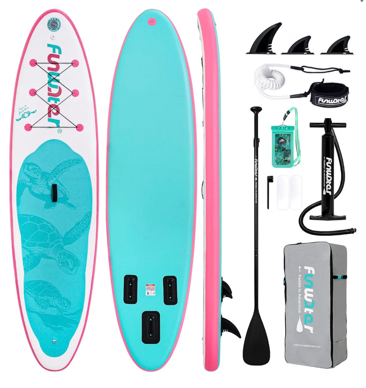 Teal/Pink turtle 11ft