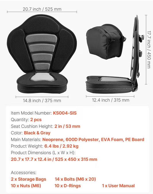 Extra thick padded seat