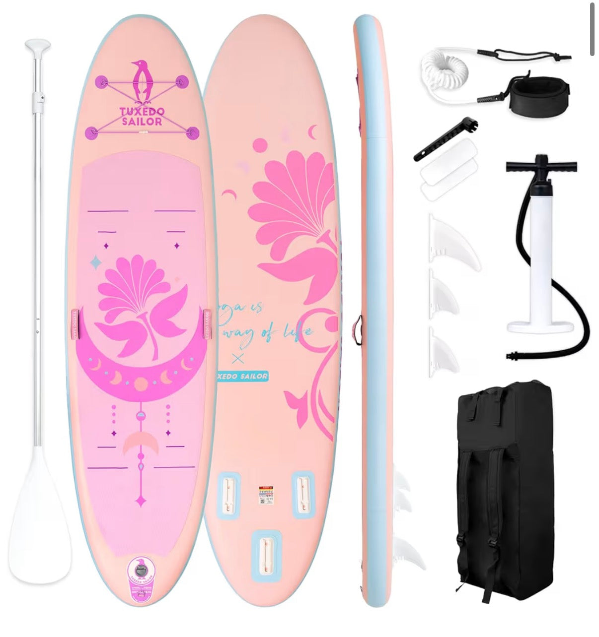 Tuxedo Sailor Pink Yoga 10’6”