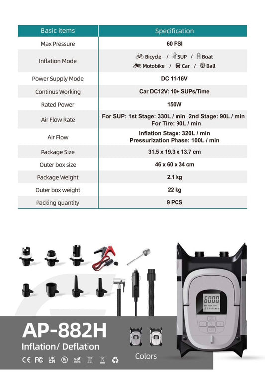 12V 60psi electric pump