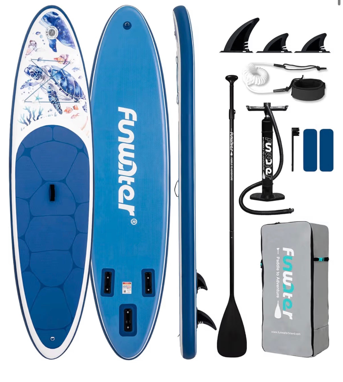 Funwater 11’x33” Blue turtle shell